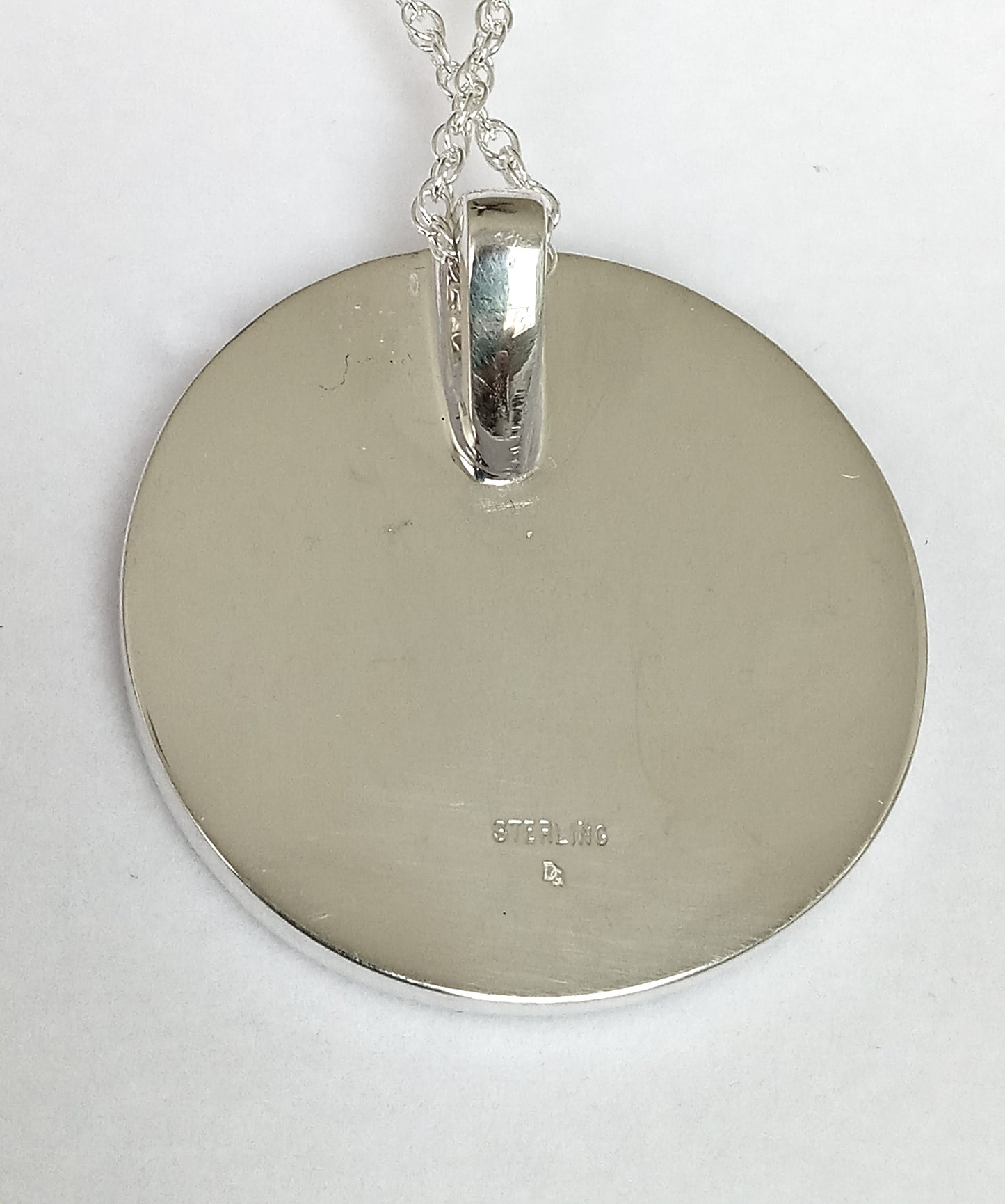 Sterline Silver Sand Cast Pendant and Black Spinel
