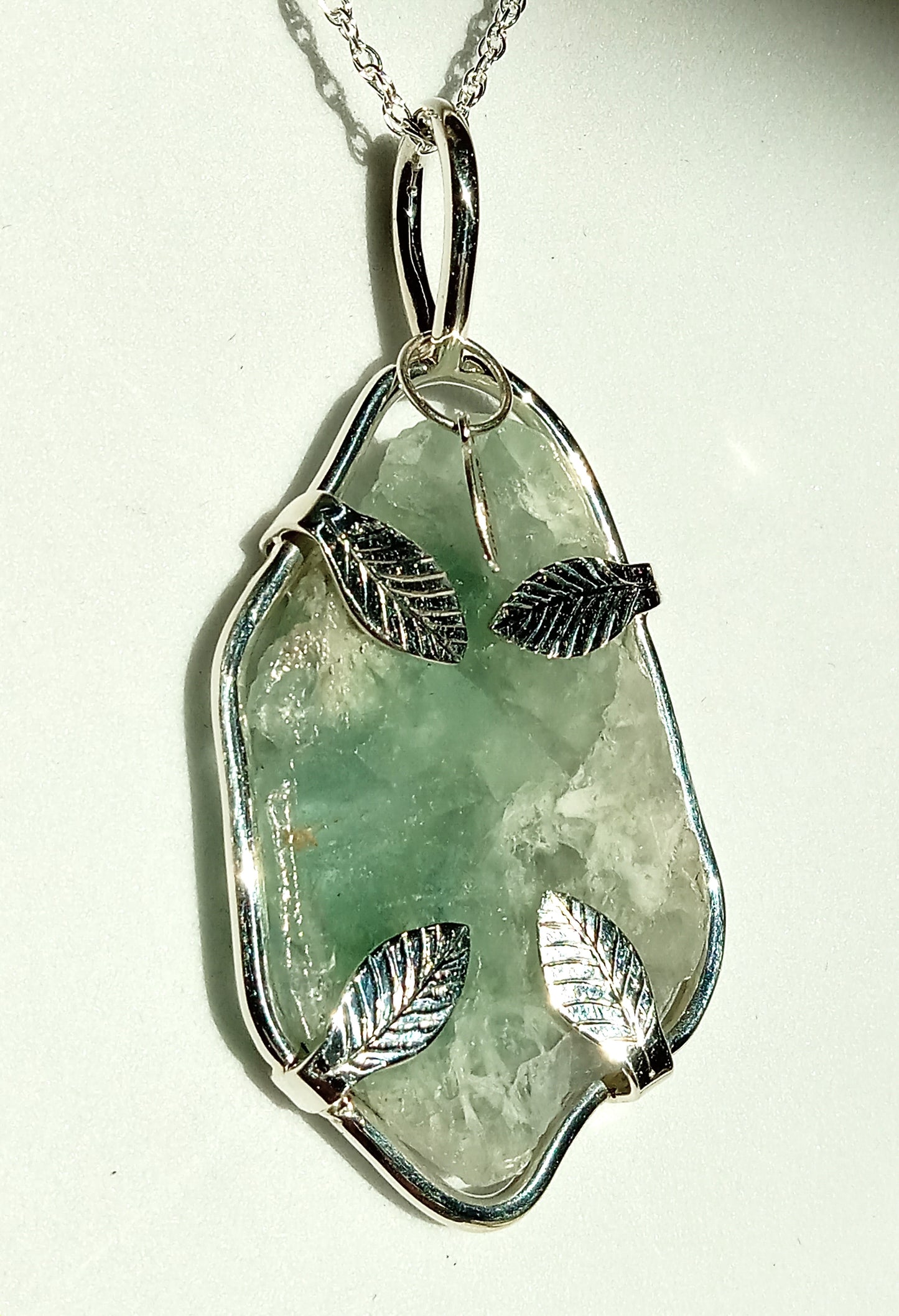 Sterling Silver and Flourite Pendant