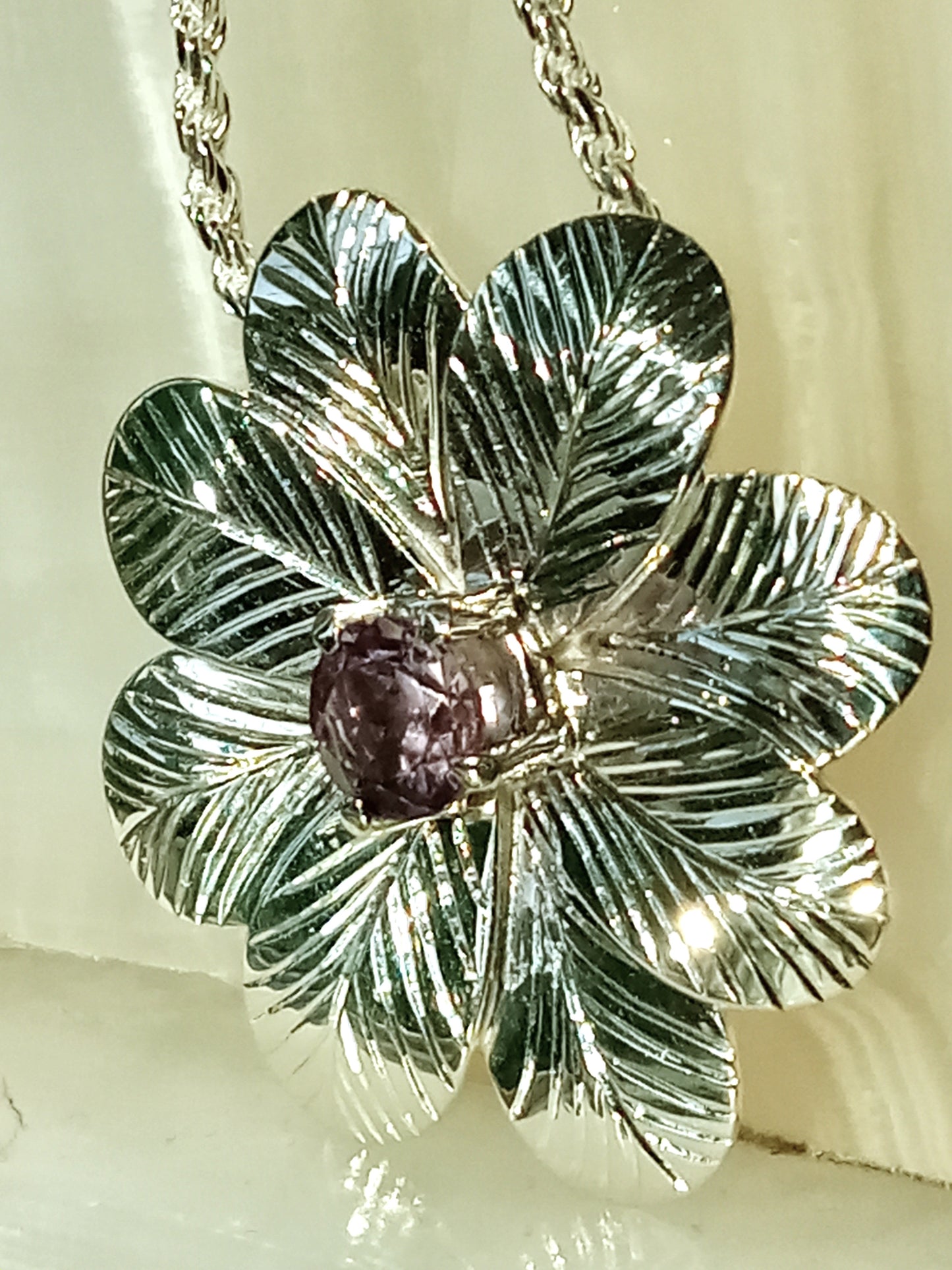 Sterline Silver Amethyts Pendant