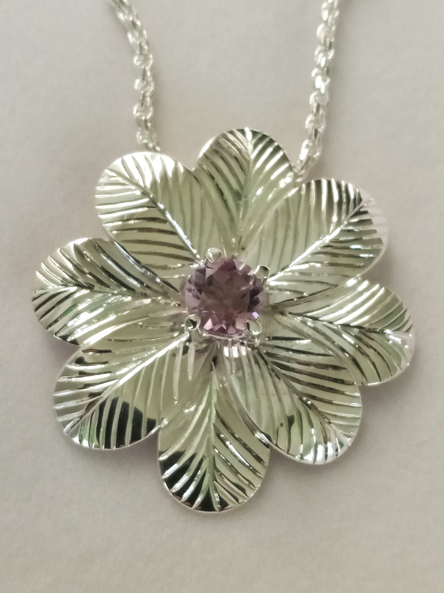 Sterline Silver Amethyts Pendant