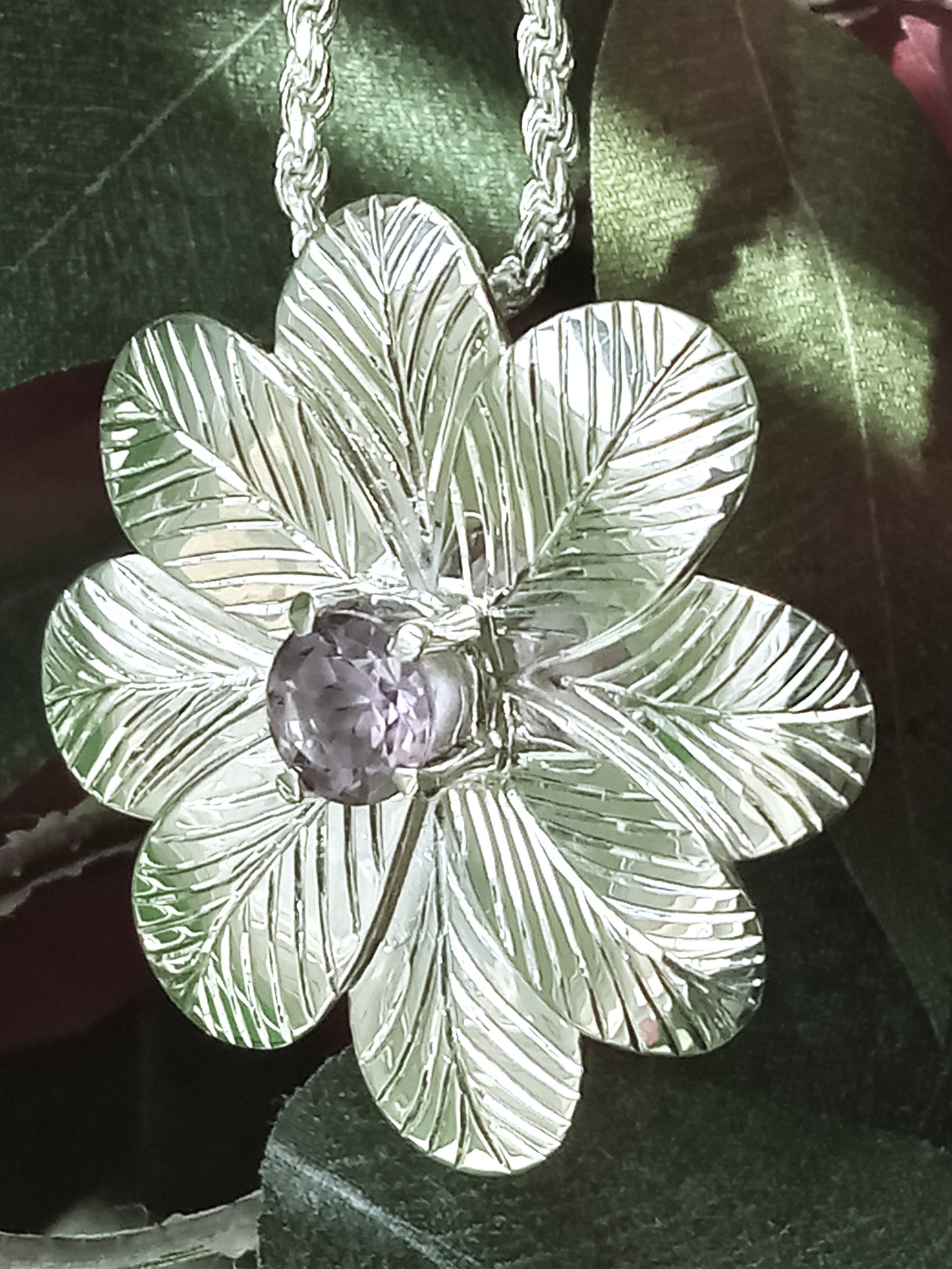 Sterline Silver Amethyts Pendant