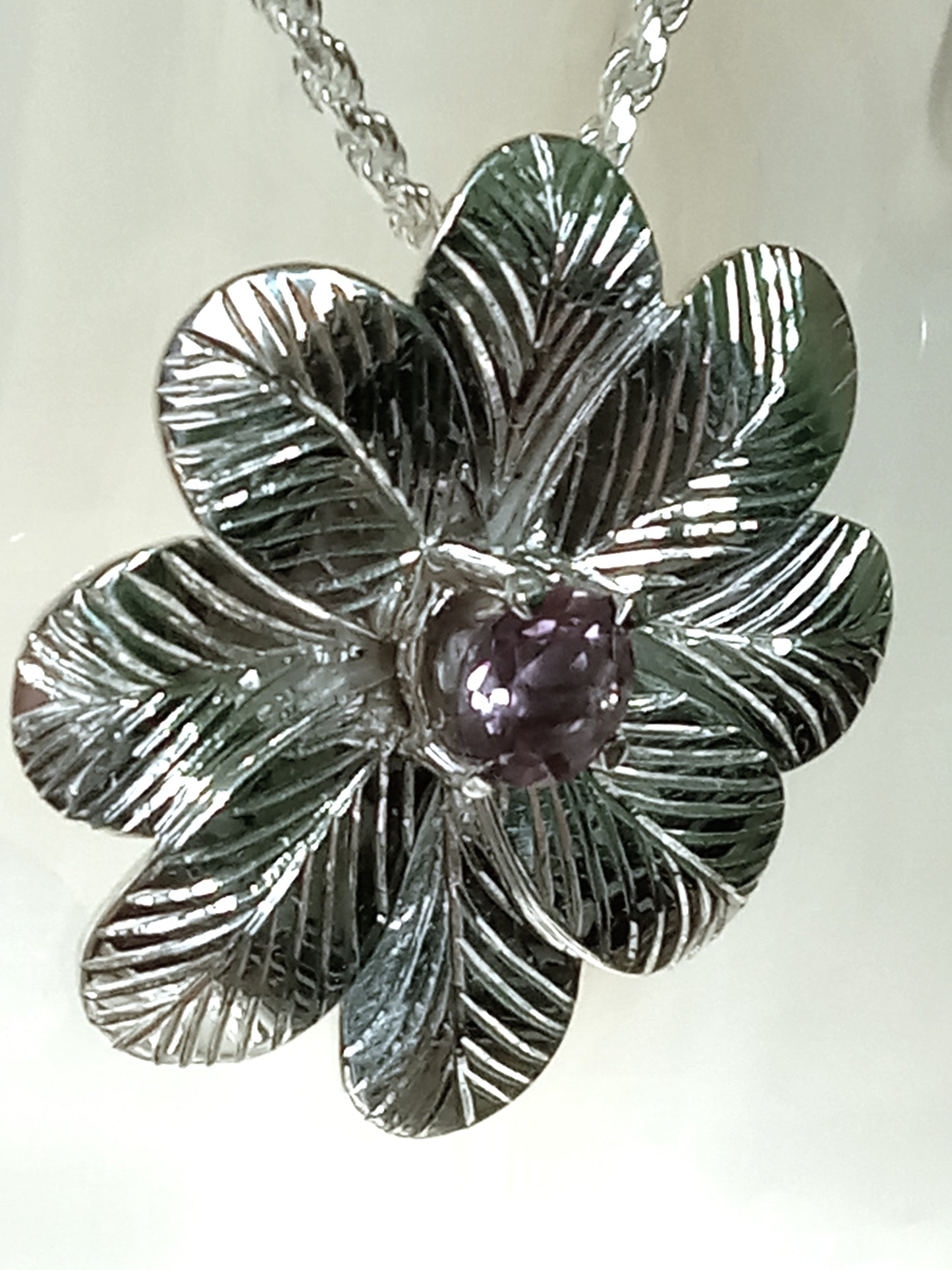 Sterline Silver Amethyts Pendant