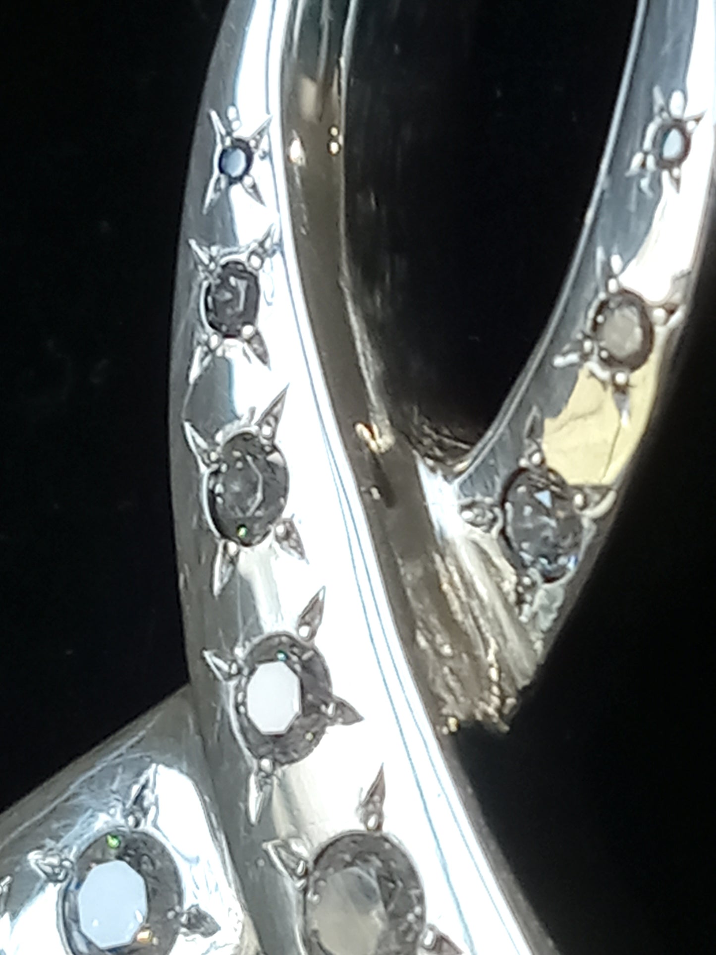 Cancer Awareness Sterling Silver and Cubic Zirconia Pendant