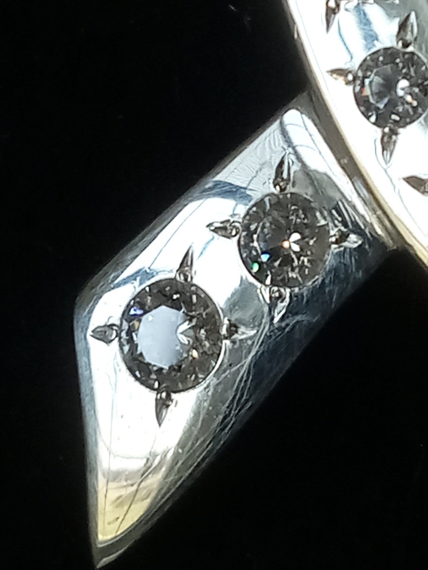 Cancer Awareness Sterling Silver and Cubic Zirconia Pendant