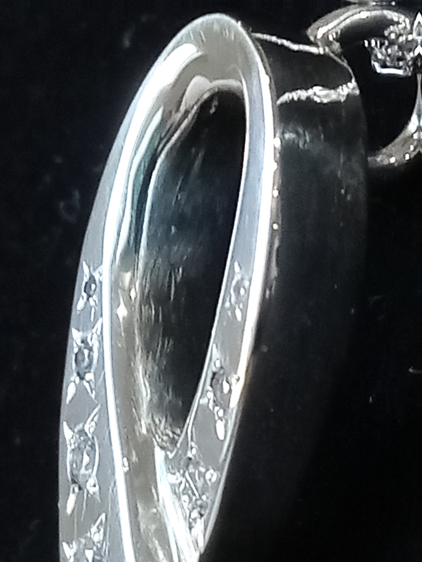 Cancer Awareness Sterling Silver and Cubic Zirconia Pendant