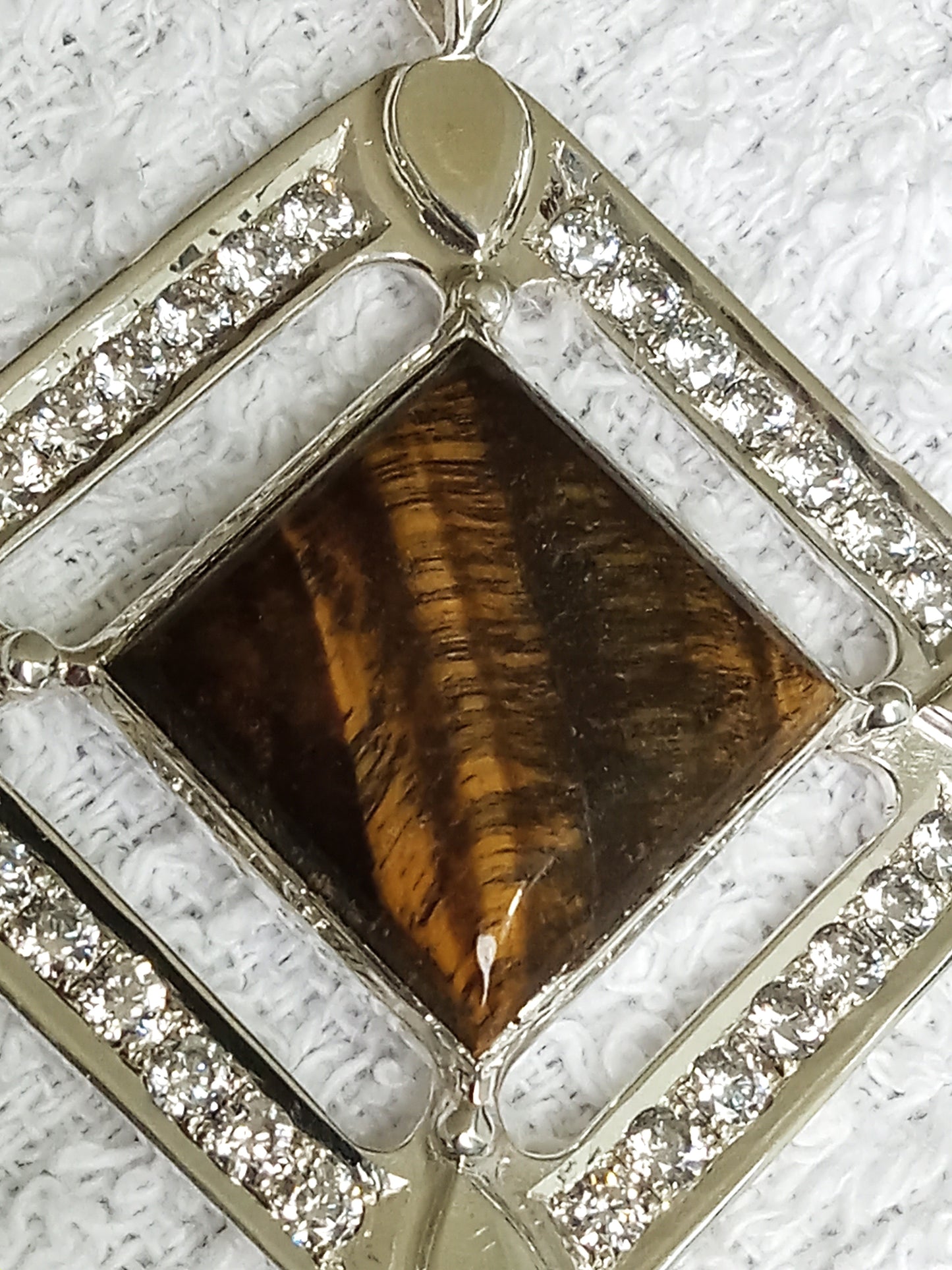 Sterling Silver Tiger Eye Pendant