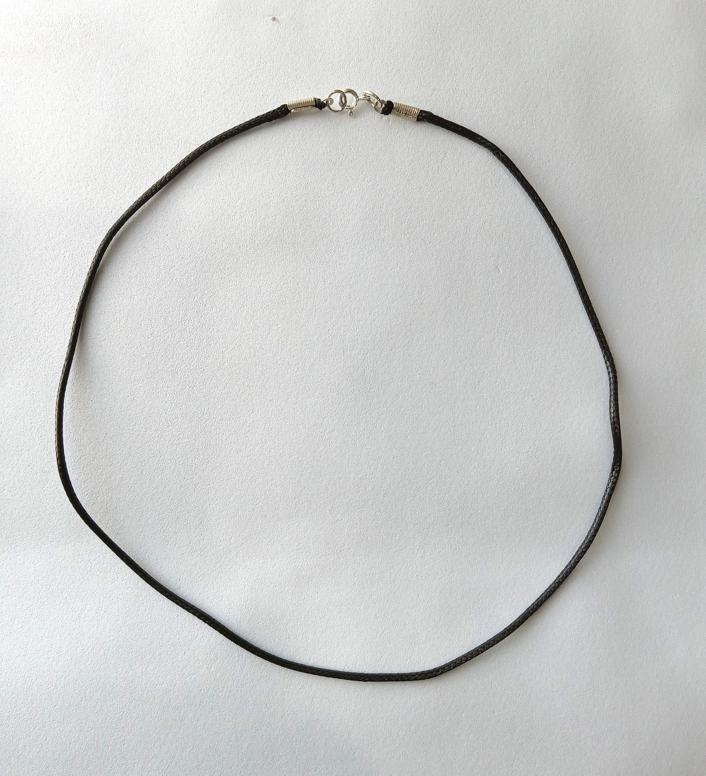 Black Leather 18" Necklace