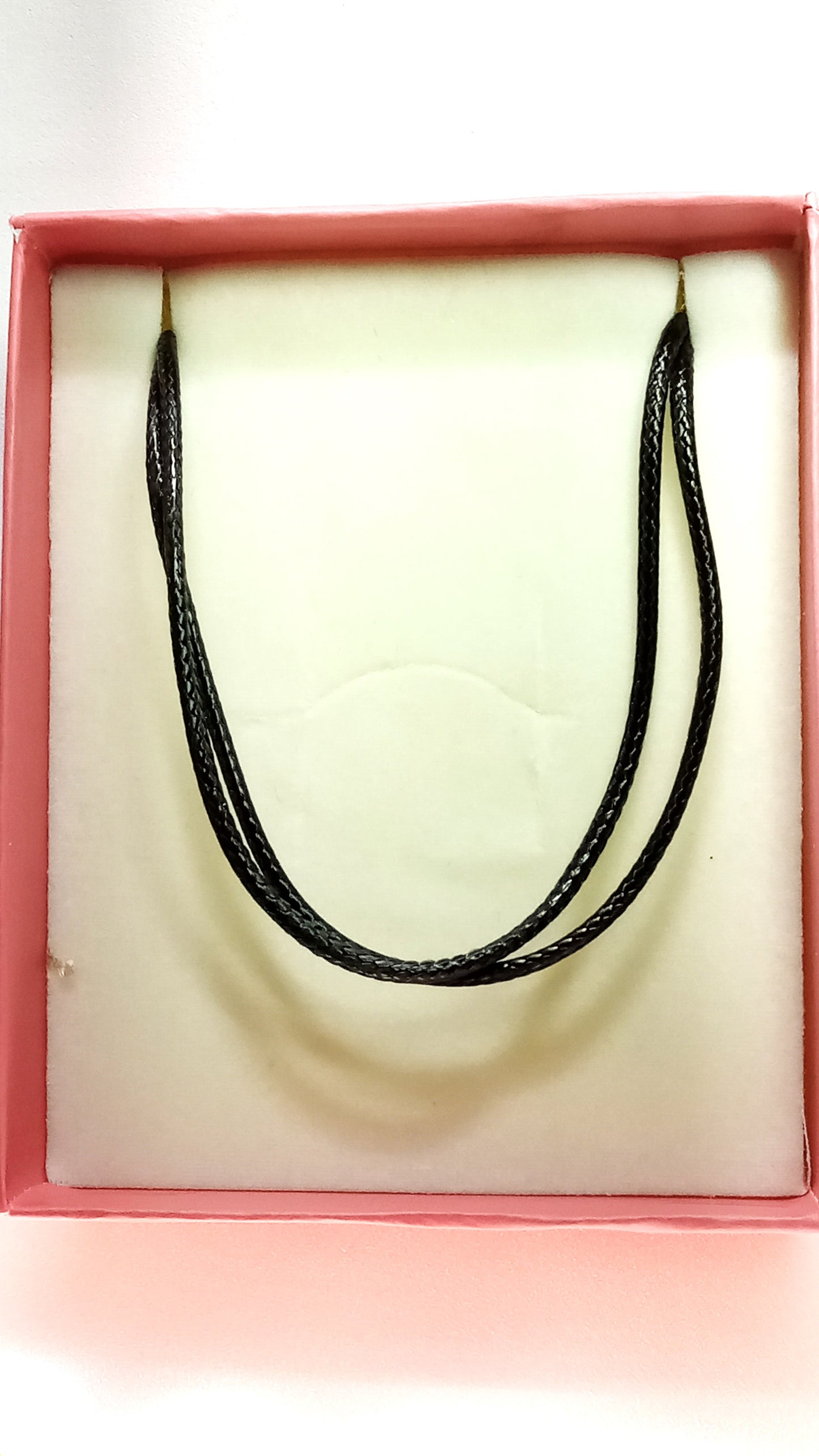 Black Leather 18" Necklace