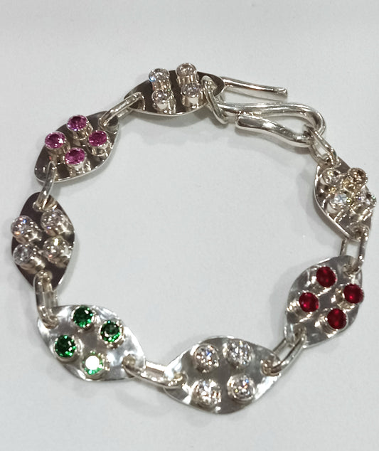 Sterling Silver Cubic Zirconia Bracelet