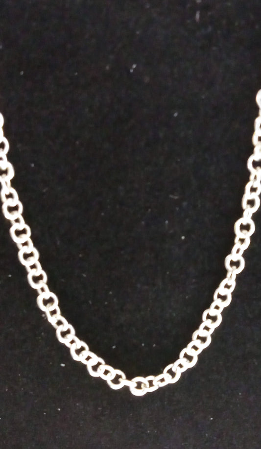 Sterling Silver 3.25 mm x 20" Chain