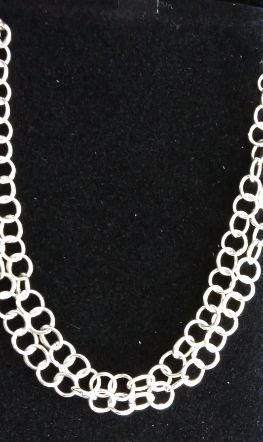 Sterling Silver Handmade 4.5 mm x 17" Cable Chain