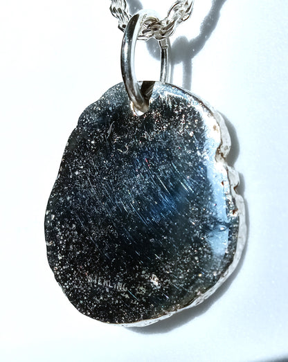 Sterling Silver Foraged Textured Necklace