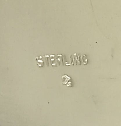 Sterline Silver Sand Cast Pendant and Black Spinel
