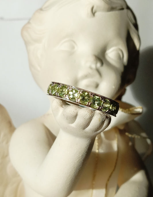 Sterling Silver Peridot Ring