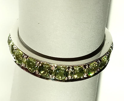 Sterling Silver Peridot Ring