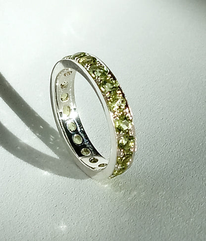 Sterling Silver Peridot Ring