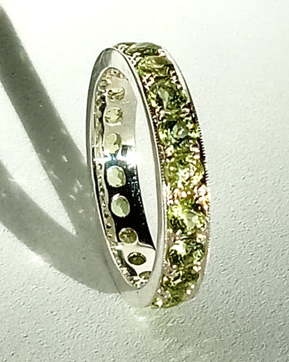 Sterling Silver Peridot Ring