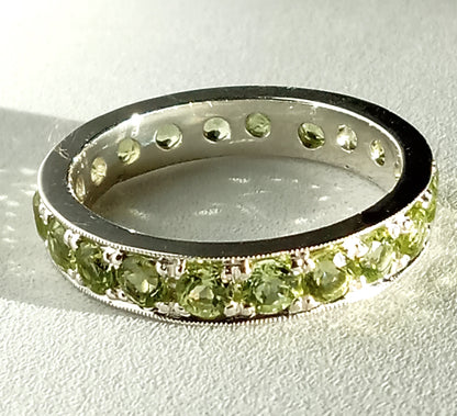 Sterling Silver Peridot Ring