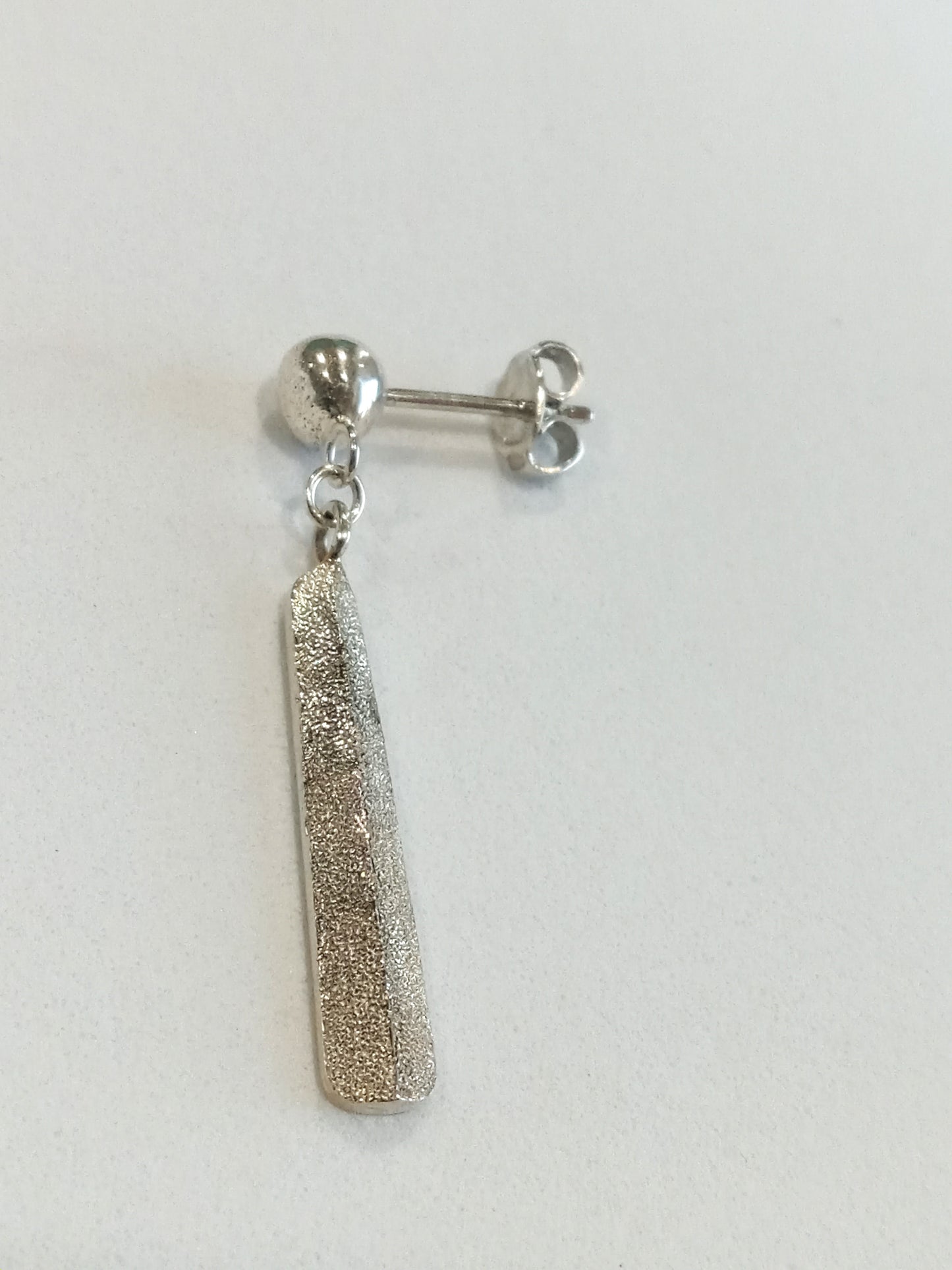 Sterling Silver Hand Textured Ear Rings