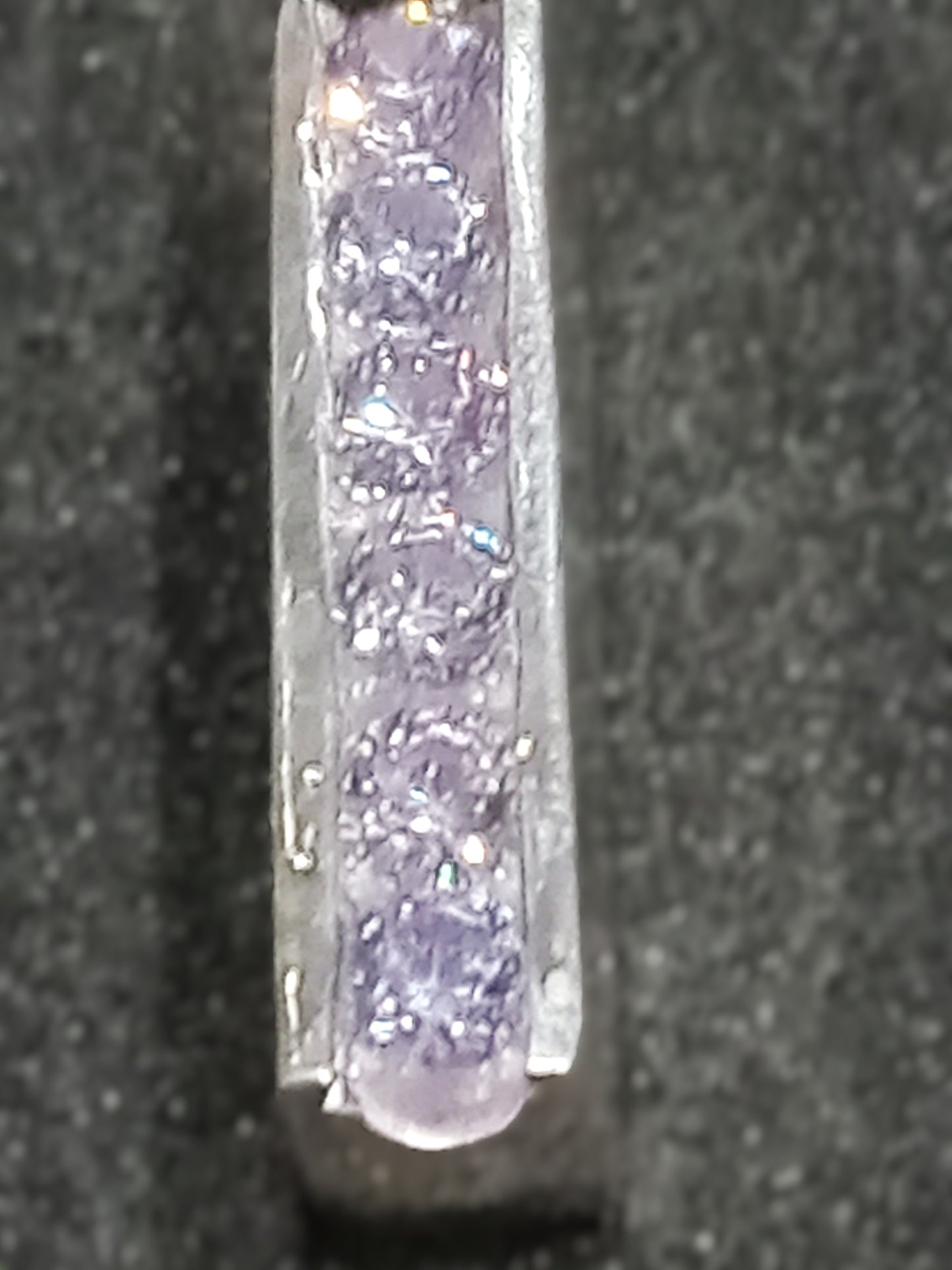 Cubic Zirconia Channel Set Sterling Sliver Earring
