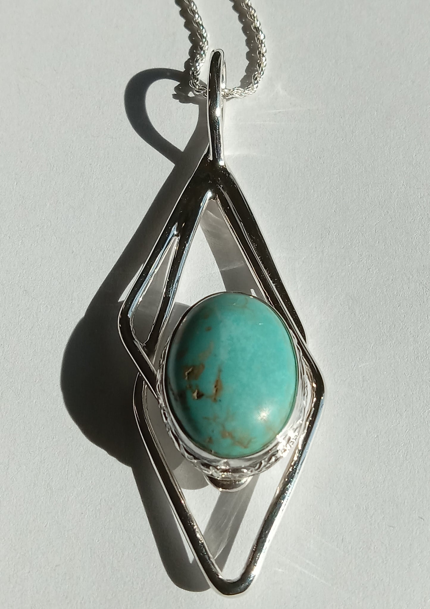 Sterling Silver Turquoise Necklace