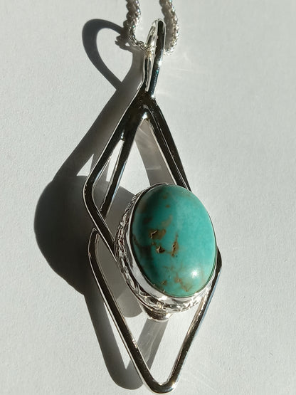 Sterling Silver Turquoise Necklace