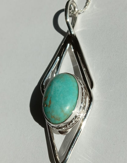 Sterling Silver Turquoise Necklace