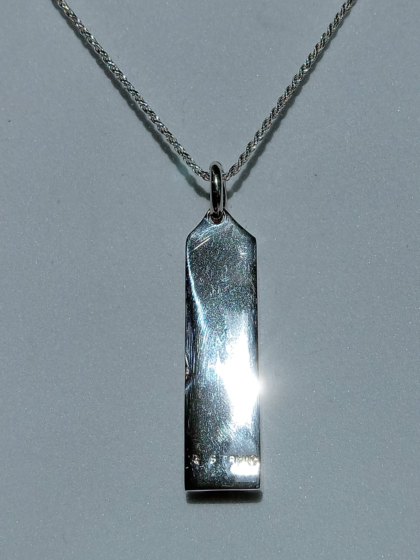 Sterling Silver Channel Set Cubic Zirconia Topaz Necklace