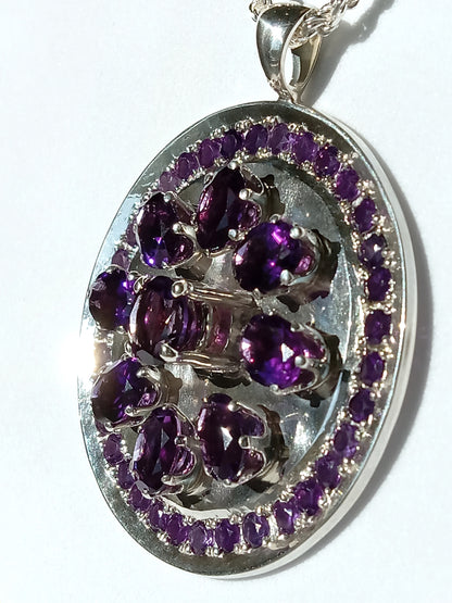 Sterling Silver Amethyst Necklace