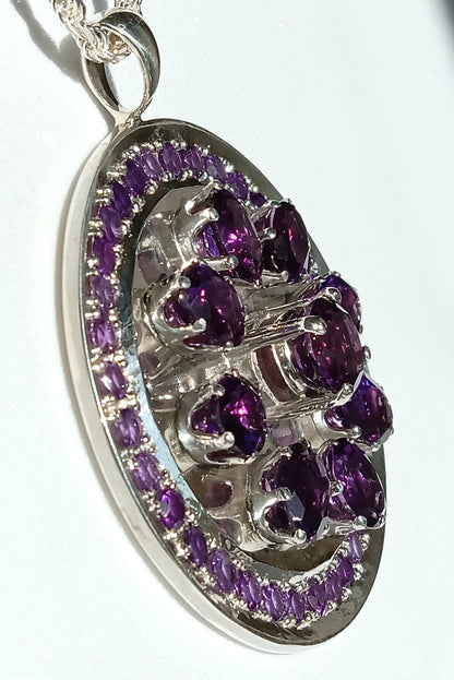 Sterling Silver Amethyst Necklace