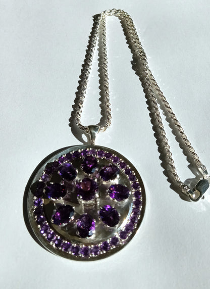 Sterling Silver Amethyst Necklace