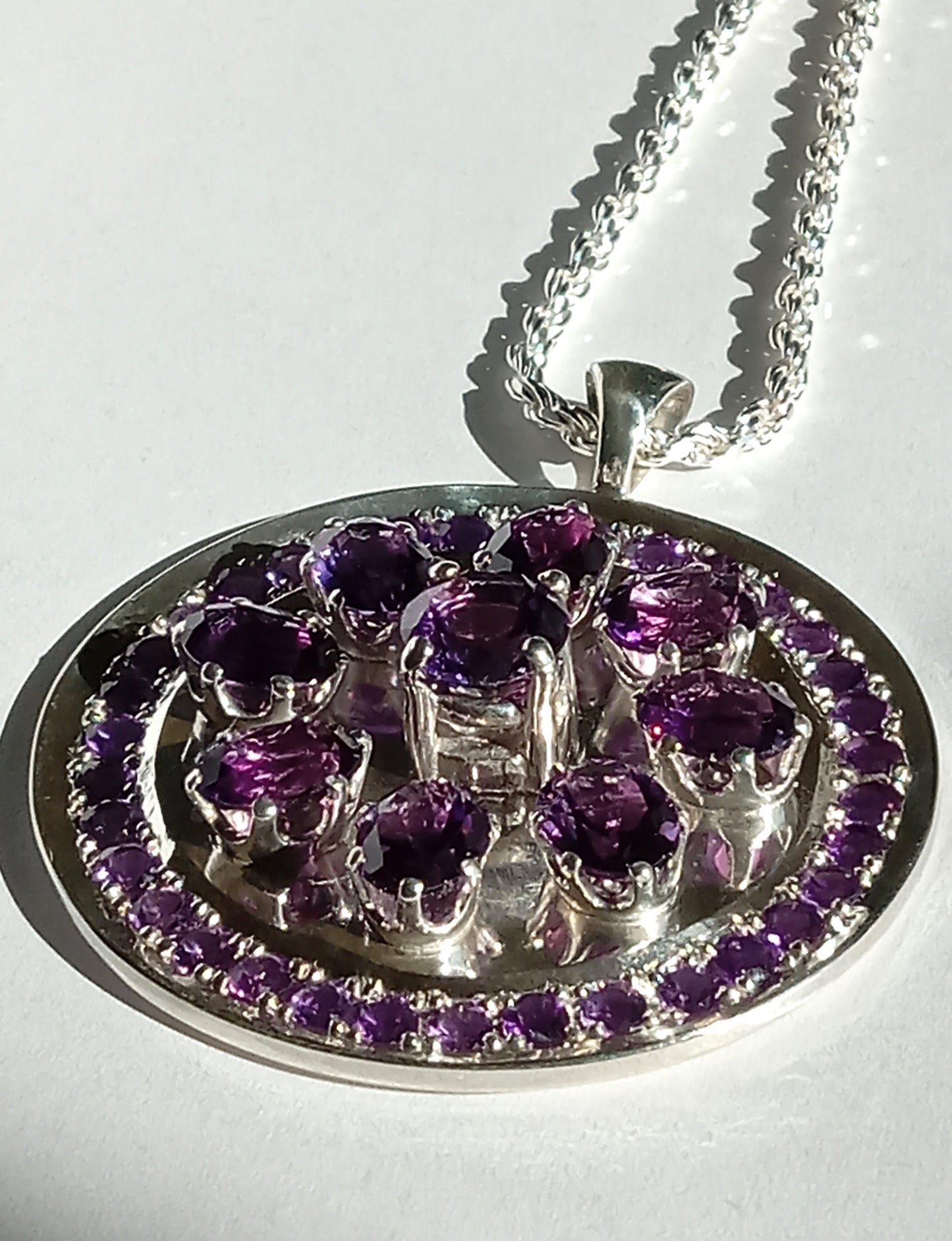 Sterling Silver Amethyst Necklace