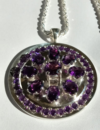 Sterling Silver Amethyst Necklace