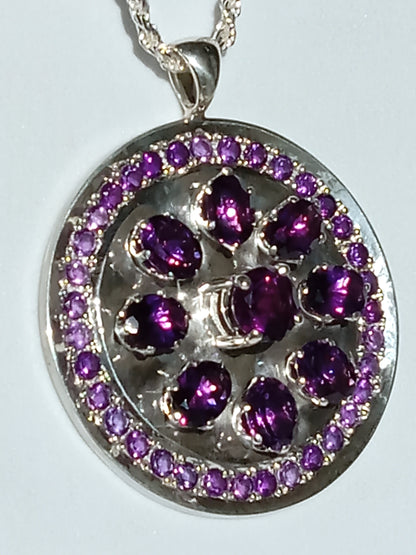 Sterling Silver Amethyst Necklace