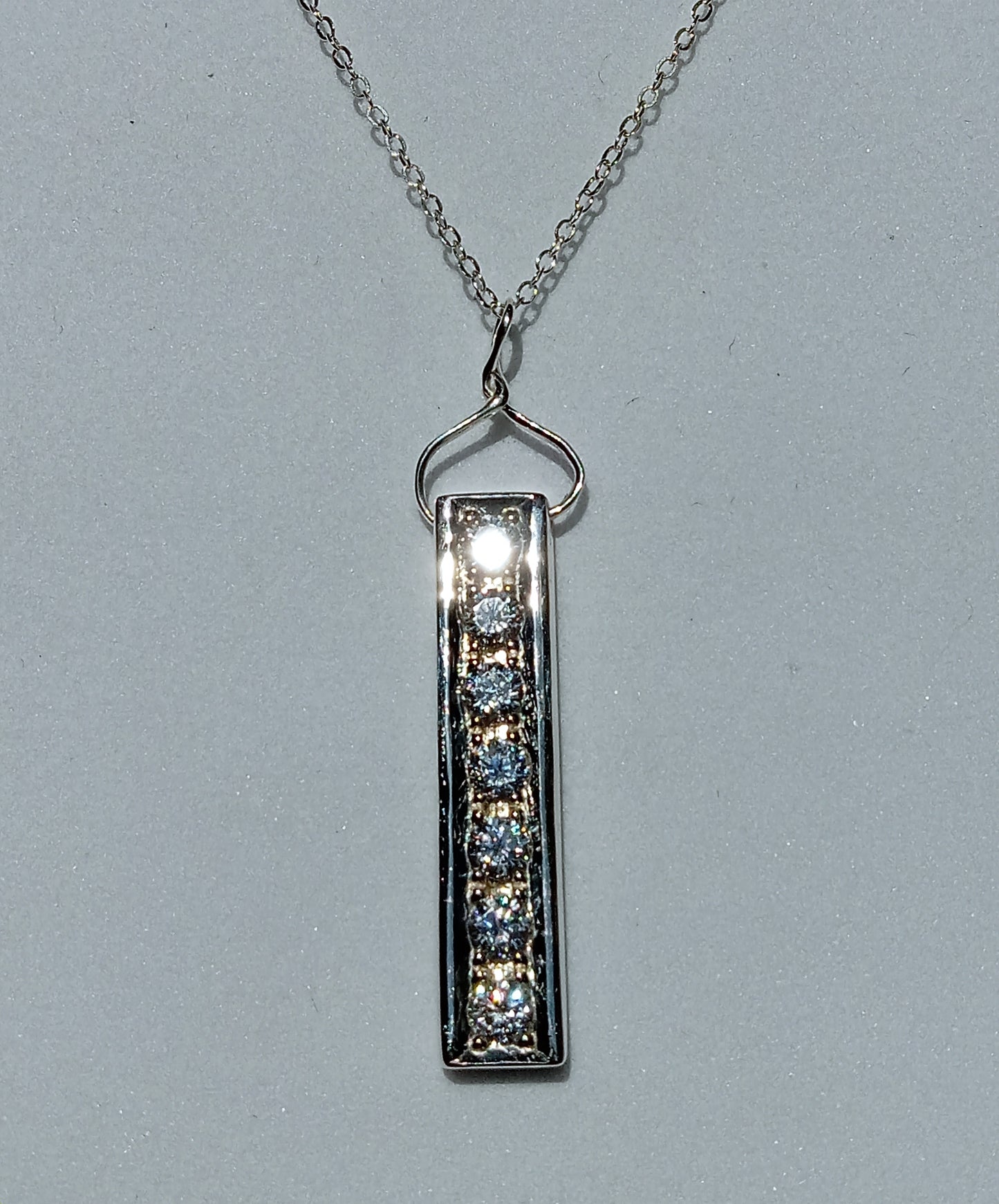 Sterling Silver and Cubic Zirconia Necklace