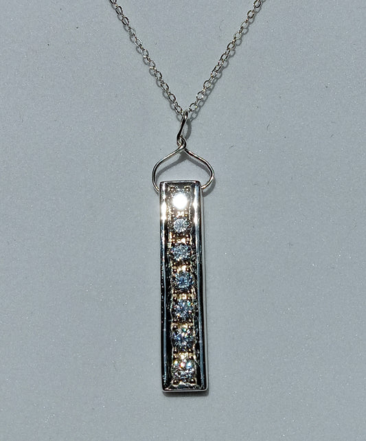 Sterling Silver and Cubic Zirconia Necklace