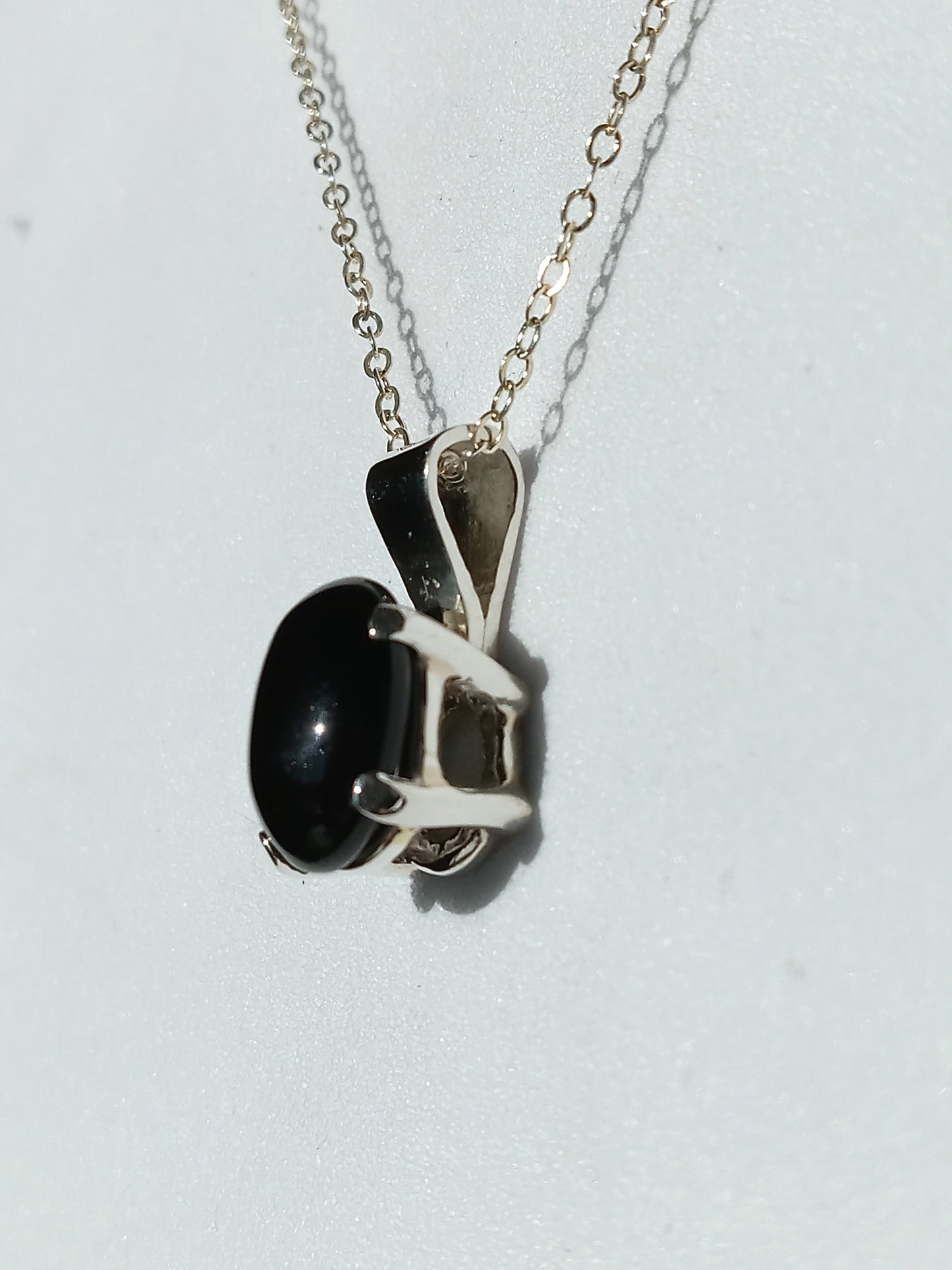 Sterling Silver Black Onyx Necklace