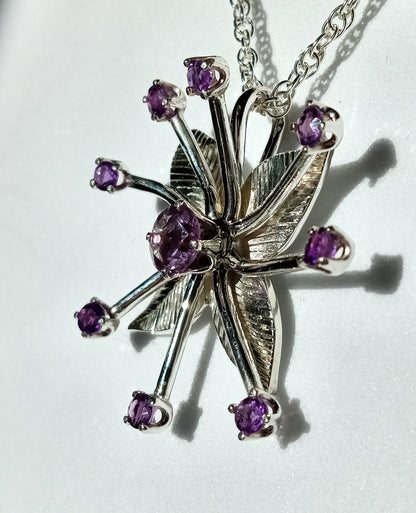 Sterling Silver Amethyst Necklace