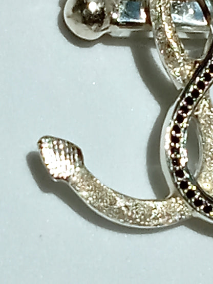 Sterling Silver Double Headed Snake Anchor