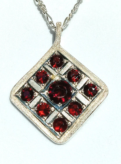 Sterling Silver Garnet Necklace