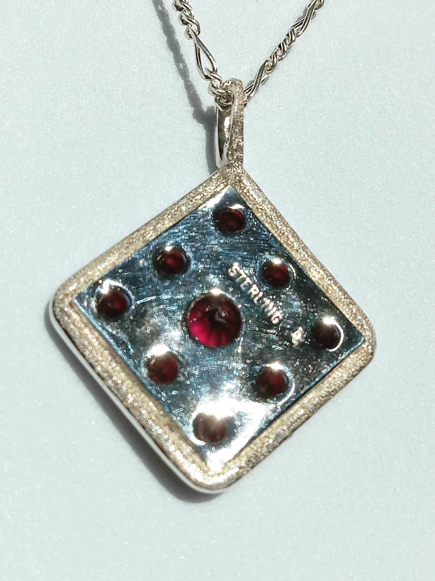 Sterling Silver Garnet Necklace