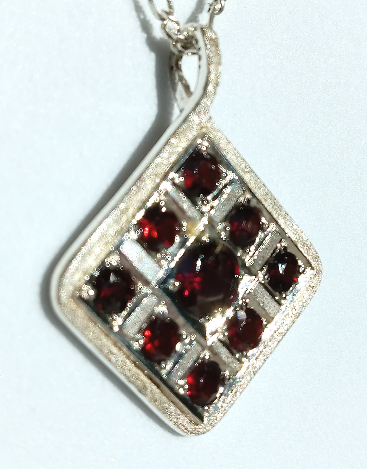 Sterling Silver Garnet Necklace