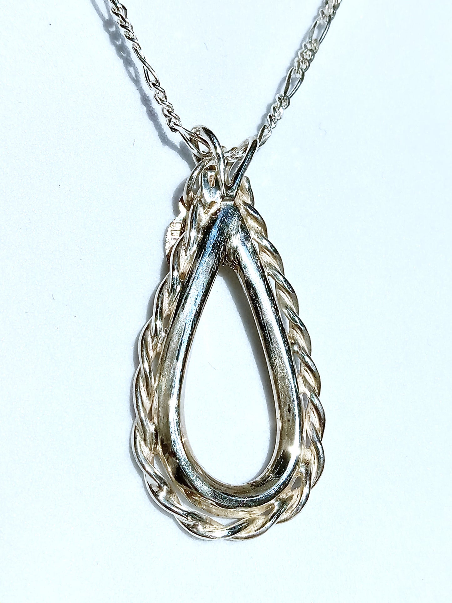 Sterling Silver Textured Necklace