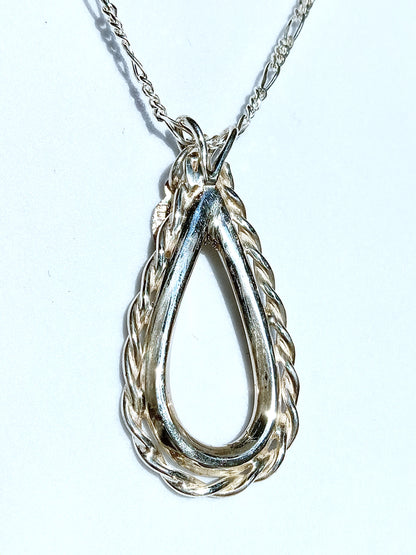 Sterling Silver Textured Necklace