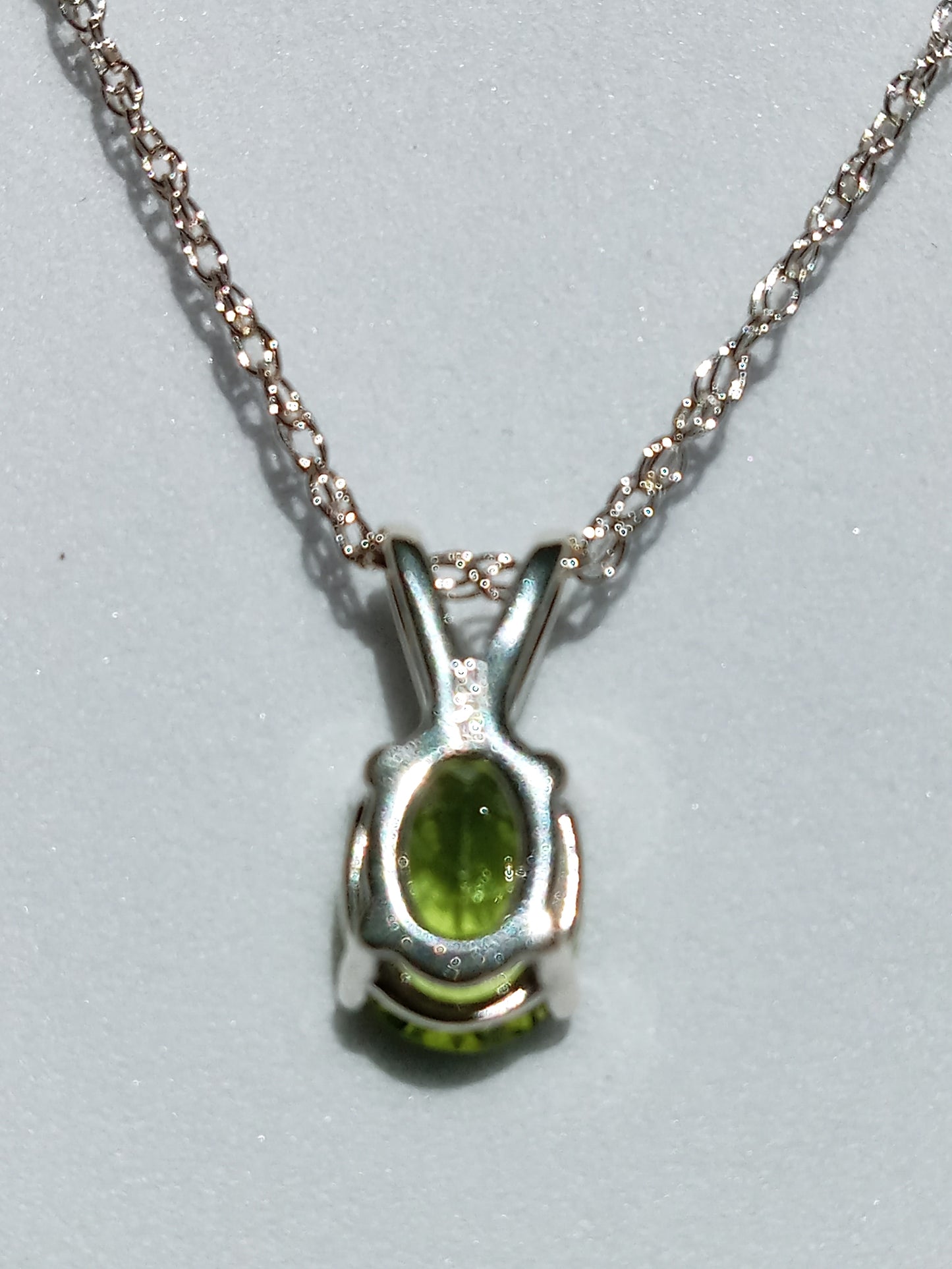 Sterling Silver and Peridot Necklace