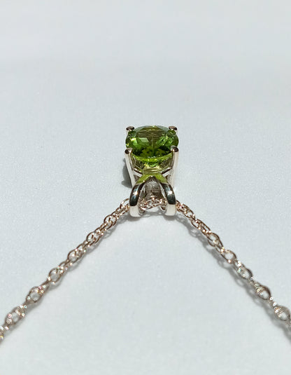 Sterling Silver and Peridot Necklace