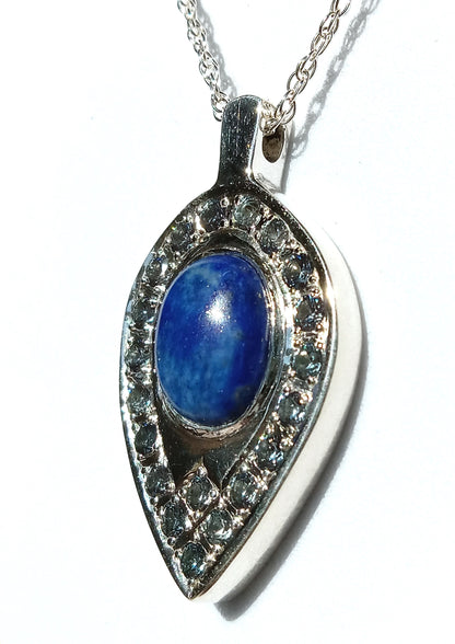 Sterling Silver and Lapis Lazuli Necklace