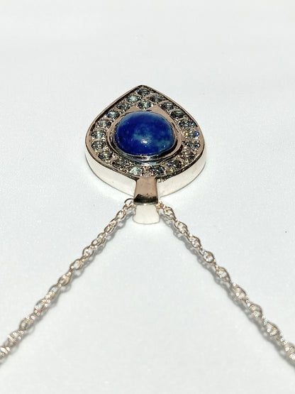 Sterling Silver and Lapis Lazuli Necklace