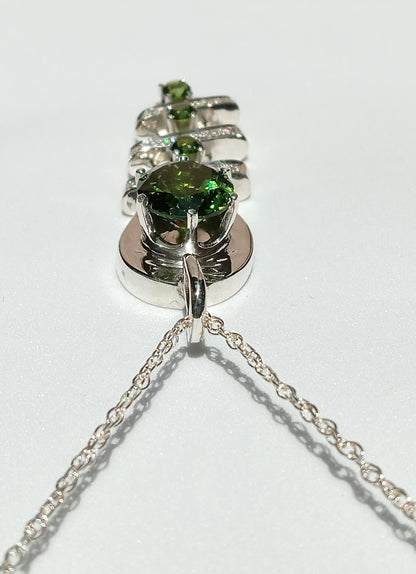 Sterling Silver and Peridot Necklace