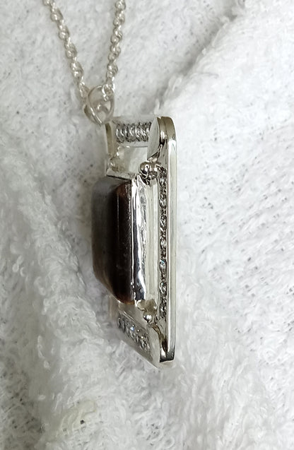 Sterling Silver Tiger Eye Pendant